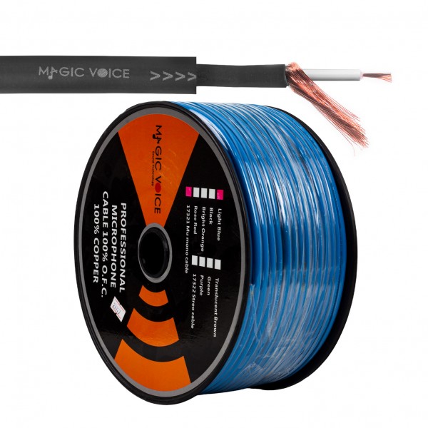 MAGICVOICE MİKROFON KABLOSU MONO 1.KALİTE 100 METRE MAVİ MAGICVOICE MİKROFON KABLOSU MONO 1.KALİTE 100 METRE MAVİ