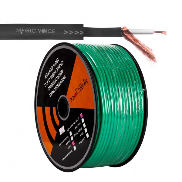 MAGICVOICE MİKROFON KABLOSU MONO 1.KALİTE 100 METRE YEŞİL MAGICVOICE MİKROFON KABLOSU MONO 1.KALİTE 100 METRE YEŞİL