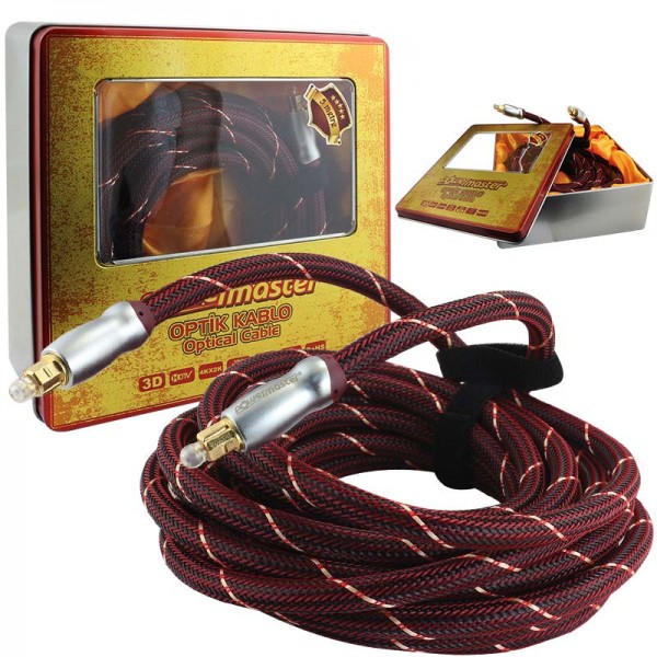 POWERMASTER 5 METRE METAK KUTULU OPTİK KABLO POWERMASTER 5 METRE METAK KUTULU OPTİK KABLO