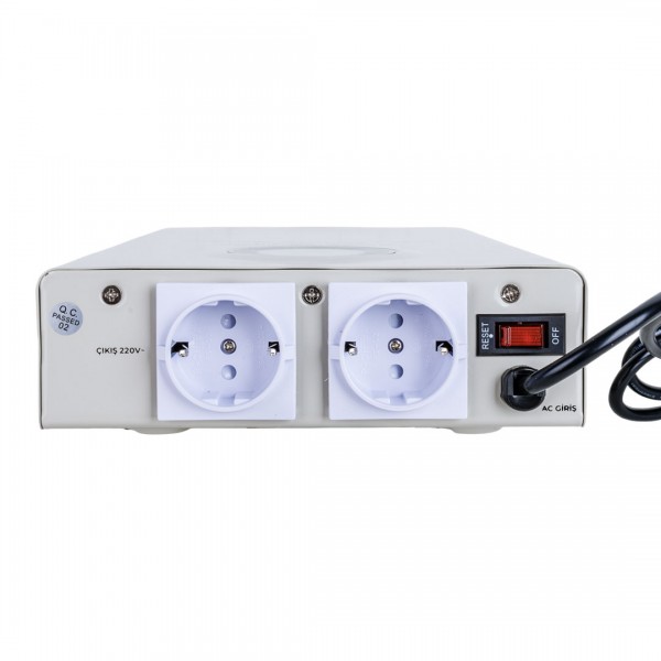 POWERMASTER SLIM-2000 OTOMATİK 1200 WATT 2000VA VOLTAJ REGÜLATÖRÜ (KOMBİ REGÜLATÖRÜ)
