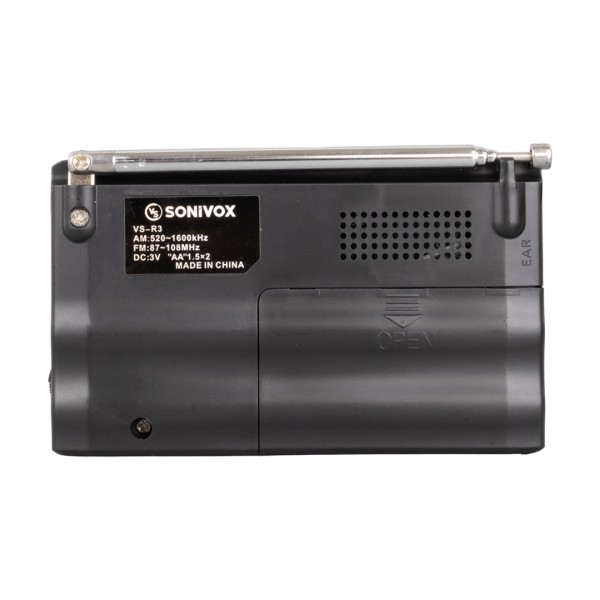 SONIVOX VS-R3 SİYAH RENK CEP TİPİ ANALOG FM RADYO SONIVOX VS-R3 SİYAH RENK CEP TİPİ ANALOG FM RADYO