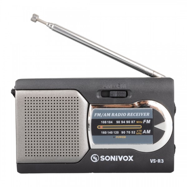 SONIVOX VS-R3 SİYAH RENK CEP TİPİ ANALOG FM RADYO SONIVOX VS-R3 SİYAH RENK CEP TİPİ ANALOG FM RADYO