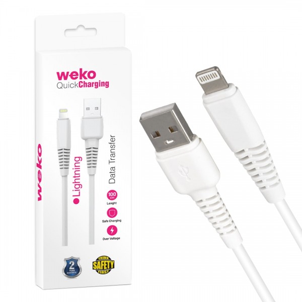 WEKO WK-22022 USB TO LIGHTNING 1 MT ŞARJ KABLOSU (NO:2) WEKO WK-22022 USB TO LIGHTNING 1 MT ŞARJ KABLOSU (NO:2)