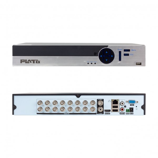 PLATO PL-22034 16 KANAL 5IN1 1080N 5 MP DESTEKLİ DVR KAYIT CİHAZI (H265) PLATO PL-22034 16 KANAL 5IN1 1080N 5 MP DESTEKLİ DVR KAYIT CİHAZI (H265)