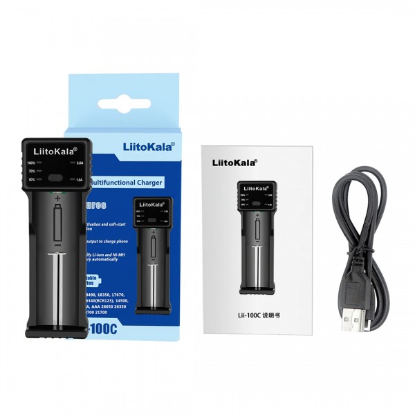 LIITOKALA LII-100C PİL ŞARJ CİHAZI LIITOKALA LII-100C PİL ŞARJ CİHAZI