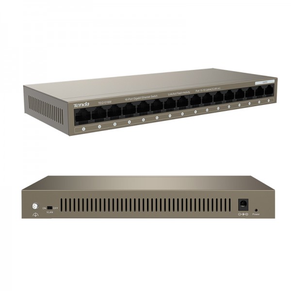 TENDA TEG1016M 16 PORT 10/100/1000 MBPS GIGABIT SWITCH TENDA TEG1016M 16 PORT 10/100/1000 MBPS GIGABIT SWITCH
