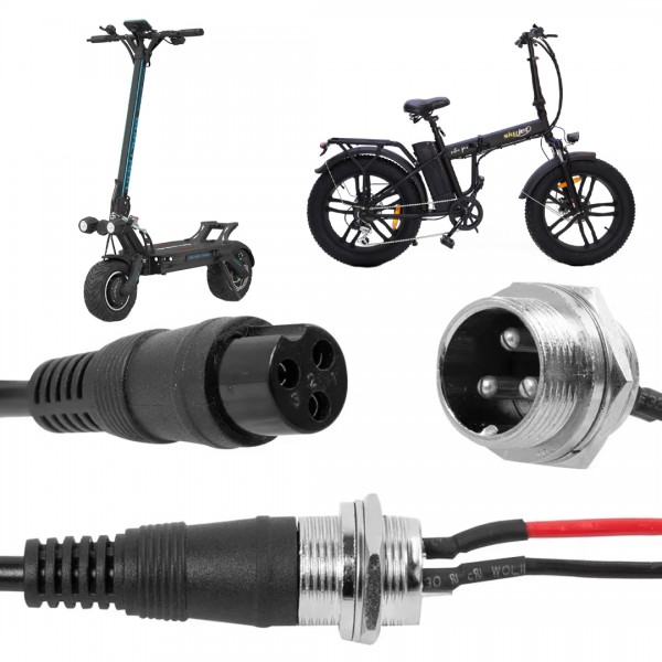 POWERMASTER 3 PİNLİ GİNGER ELEKTRİKLİ BİSİKLET - MOTOSİKLET - ARAÇ AKÜ ŞARJ KONNEKTÖRÜ POWERMASTER 3 PİNLİ GİNGER ELEKTRİKLİ BİSİKLET - MOTOSİKLET - ARAÇ AKÜ ŞARJ KONNEKTÖRÜ