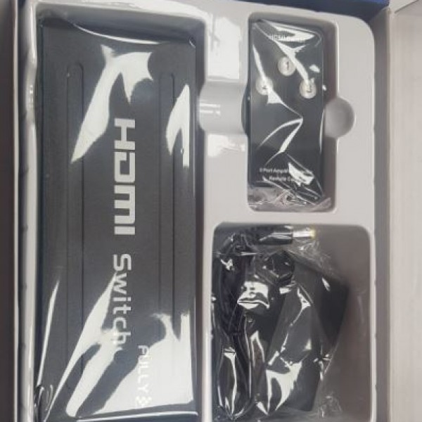 FULLY G-538H 3 GİRİŞ 1 ÇIKIŞ HDMI SWITCHER TOPLAYICI METAL KASA ADAPTÖRLÜ