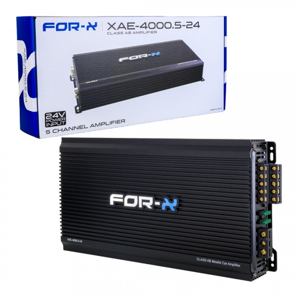 FOR-X XAE-4000.5 5 KANAL 24 VOLT ANFİ (BASS KONTROLLÜ) FOR-X XAE-4000.5 5 KANAL 24 VOLT ANFİ (BASS KONTROLLÜ)