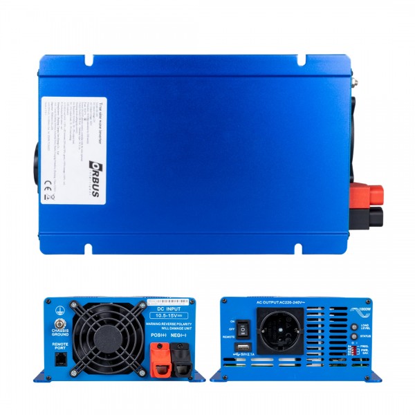 ORBUS 12 VOLT - 1000 WATT TAM SINUS INTELLIGENT INVERTER