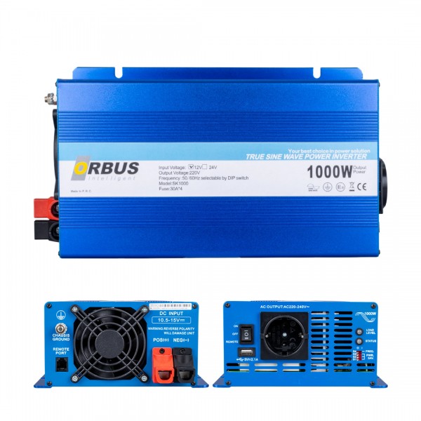 ORBUS 12 VOLT - 1000 WATT TAM SINUS INTELLIGENT INVERTER