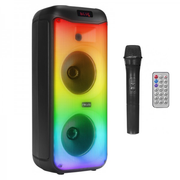 MIKADO MD-40KP 40W BLUETOOTH TWS FMLİ RGB IŞIKLI KABLOSUZ MİKROFONLU KULE HOPARLÖR MIKADO MD-40KP 40W BLUETOOTH TWS FMLİ RGB IŞIKLI KABLOSUZ MİKROFONLU KULE HOPARLÖR