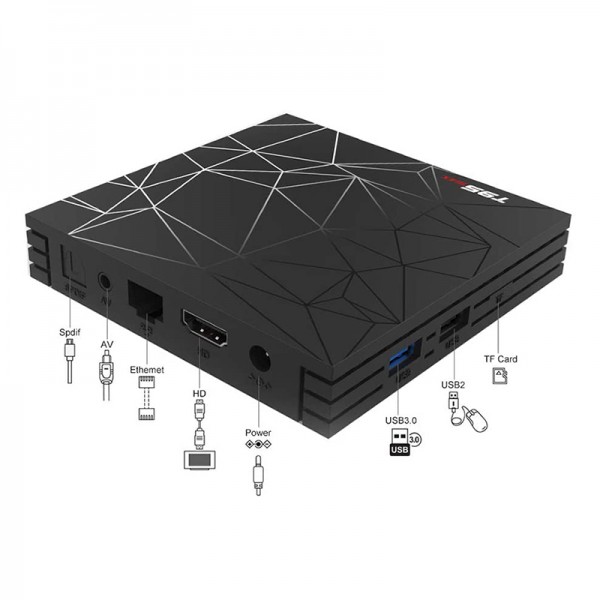 MAGBOX T95 MAX 4 GB DDR3 RAM 32 GB HAFIZA DAHİLİ WİFİ NETFLIX 6K ANDROID TV BOX