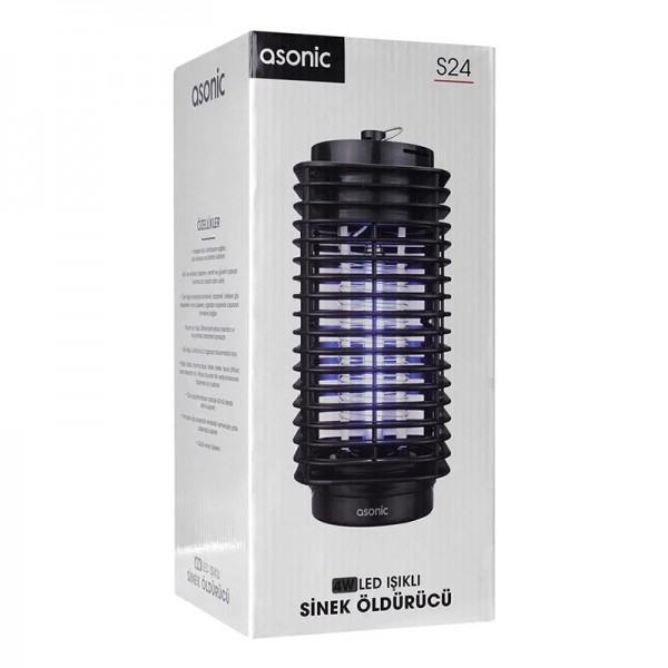 ASONIC S24 4 WATT SİYAH LED IŞIKLI SİNEK ÖLDÜRÜCÜ ASONIC S24 4 WATT SİYAH LED IŞIKLI SİNEK ÖLDÜRÜCÜ