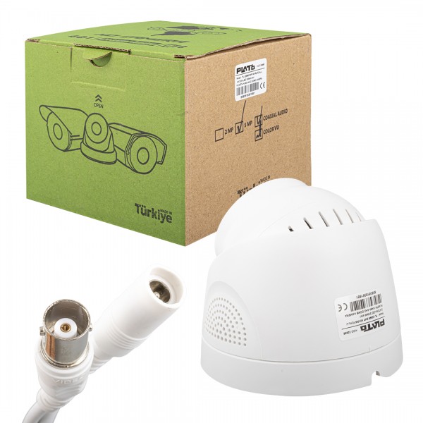PLATO PL-22996 5MP COLOR VU MİKROFONLU 3.6 MM 2 ATOM LED PLASTİK KASA AHD DOME KAMERA PLATO PL-22996 5MP COLOR VU MİKROFONLU 3.6 MM 2 ATOM LED PLASTİK KASA AHD DOME KAMERA
