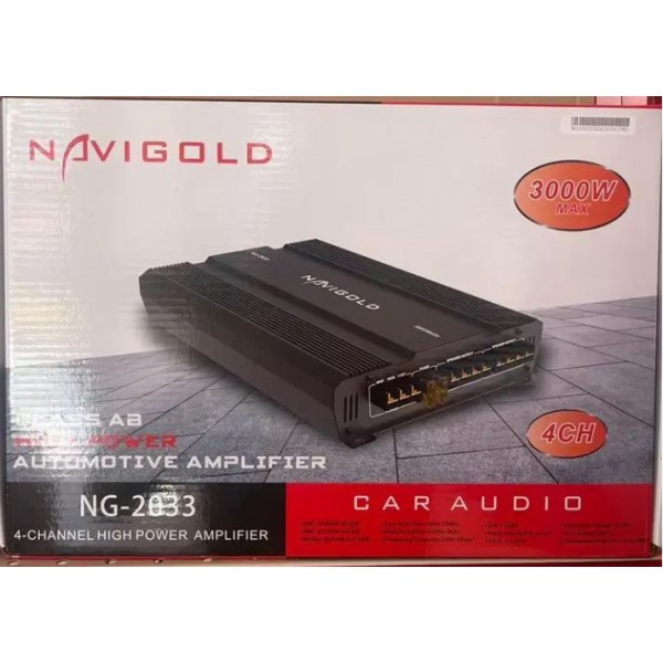 NAVIGOLD NG-2033 4 KANAL MAX 3000 WATT OTO AMFİ NAVIGOLD NG-2033 4 KANAL MAX 3000 WATT OTO AMFİ