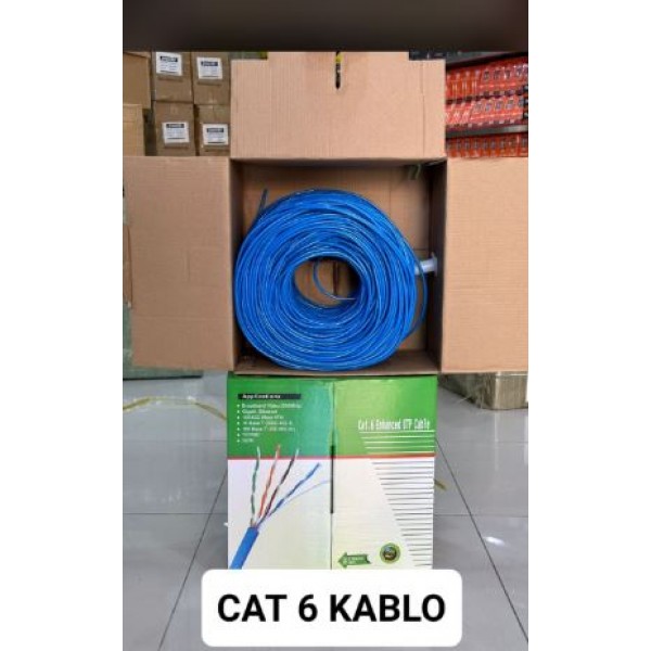 JAPANEX 25 AWG 305 METRE MAVİ CAT6 KABLO JAPANEX 25 AWG 305 METRE MAVİ CAT6 KABLO