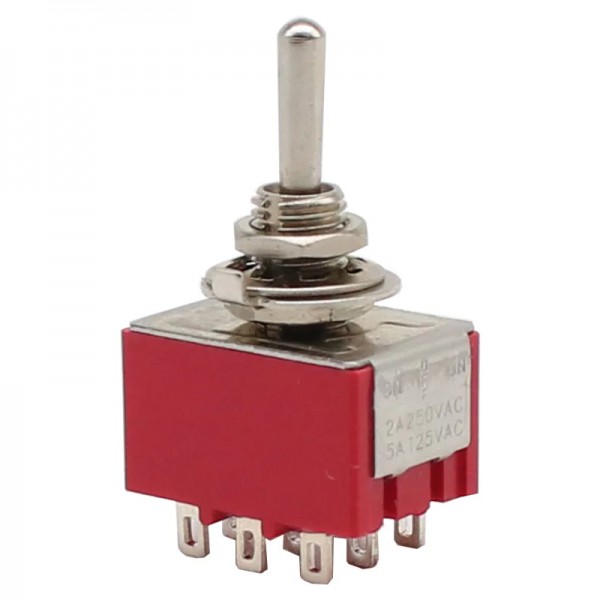 IC-148A 9P Ø6MM ON-ON TOGGLE SWİTCH MTS-302 IC-148A 9P Ø6MM ON-ON TOGGLE SWİTCH MTS-302
