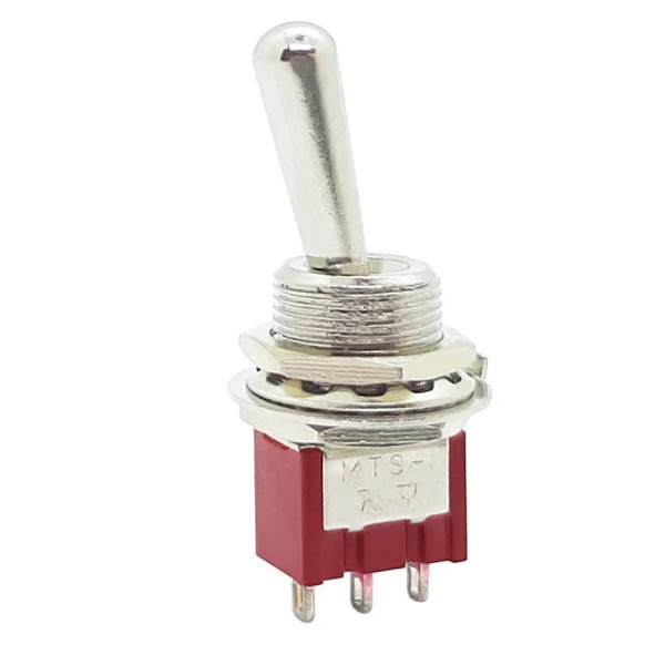 TOGGLE SWİTCH ON-OFF Ø12MM MTS-102L (IC-148E) TOGGLE SWİTCH ON-OFF Ø12MM MTS-102L (IC-148E)