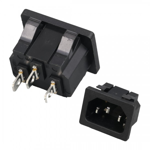 C14 POWER SOKET ERKEK KULAKSIZ AS-04 (IC-212B)