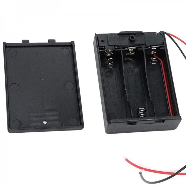 PİL YUVASI 3 LÜ KAPAKLI SWİTCHLİ (AA) (IC-233E) PİL YUVASI 3 LÜ KAPAKLI SWİTCHLİ (AA) (IC-233E)