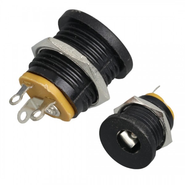 DC JAK 2.5MM SOMUNLU Ø12MM (IC-258)