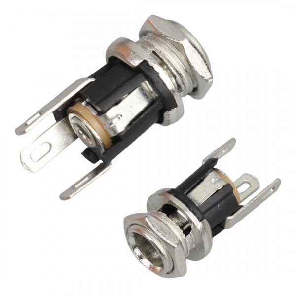 DC JAK ÜSTTEN SOMUNLU 2.1MM SOMUNLU Ø8MM (IC-258A) DC JAK ÜSTTEN SOMUNLU 2.1MM SOMUNLU Ø8MM (IC-258A)