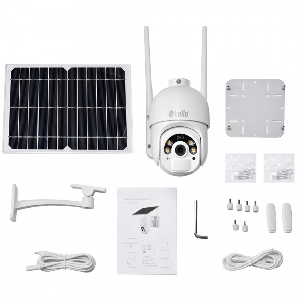 HELLO WS-Q702E 2MP TUYA DESTEKLİ SOLAR WIFI KAMERA HELLO WS-Q702E 2MP TUYA DESTEKLİ SOLAR WIFI KAMERA