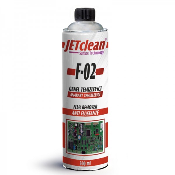 JETCLEAN F-02 500 ML FLUX ANAKART TEMİZLEME SPREY JETCLEAN F-02 500 ML FLUX ANAKART TEMİZLEME SPREY