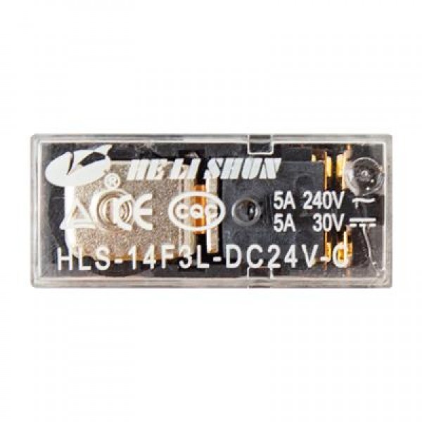 24 Volt Role Çift Kontak 8 Bacak 5 Amper HLS-14F3L-DC5V -C