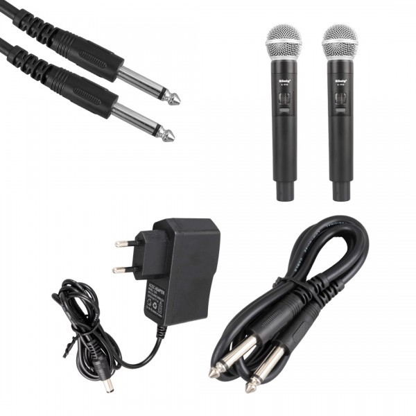 KÖNİG K-990 UHF 2X100 KANAL 2 EL MİKROFONLU KABLOSUZ TELSİZ MİKROFON KÖNİG K-990 UHF 2X100 KANAL 2 EL MİKROFONLU KABLOSUZ TELSİZ MİKROFON