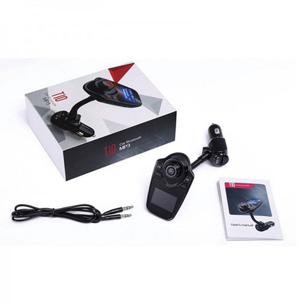 HELLO T10 LED EKRANLI USB/AUX/SD/BLUETOOTH DESTEKLİ 2.1 AMPER FM TRANSMITTER HELLO T10 LED EKRANLI USB/AUX/SD/BLUETOOTH DESTEKLİ 2.1 AMPER FM TRANSMITTER