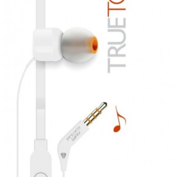 POWERWAY TRUETONE BEYAZ MİKROFONLU KULAK İÇİ KULAKLIK