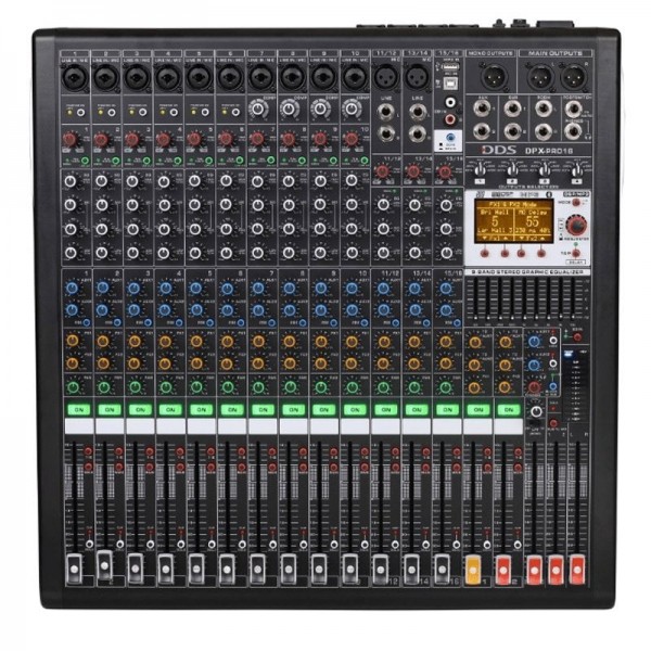 DDS DPX-PRO16 4X1250 WATT 16 KANAL POWER MIXER DDS DPX-PRO16 4X1250 WATT 16 KANAL POWER MIXER