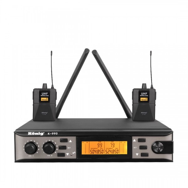 KÖNİG K-990 UHF 2X100 KANAL YAKA - YAKA 2 YAKA KABLOSUZ TELSİZ MİKROFON KÖNİG K-990 UHF 2X100 KANAL YAKA - YAKA 2 YAKA KABLOSUZ TELSİZ MİKROFON