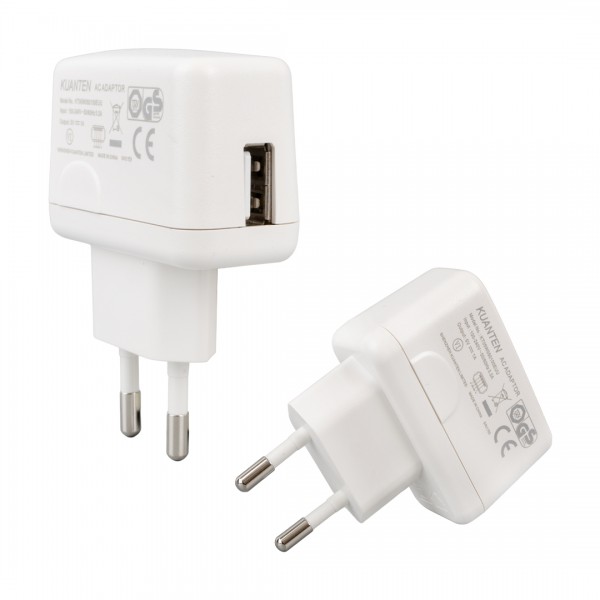 KUANTEN KT05W050100EUU 5 VOLT - 1 AMPER BEYAZ USB BAŞLIK ADAPTÖR