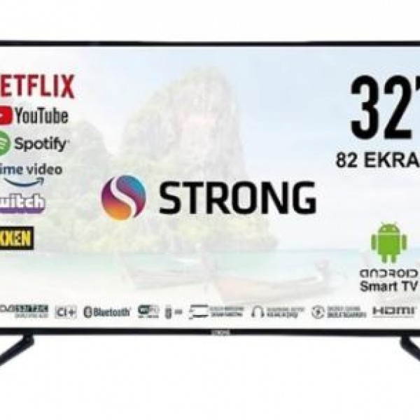 STRONG MT32ES2000 32 82 EKRAN UYDU ALICILI FULL HD ANDROİD SMART LED TV