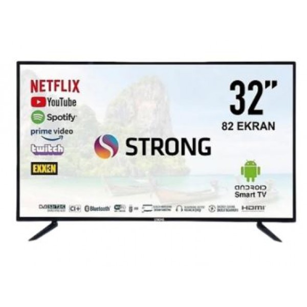 STRONG MT32ES2000 32 82 EKRAN UYDU ALICILI FULL HD ANDROİD SMART LED TV