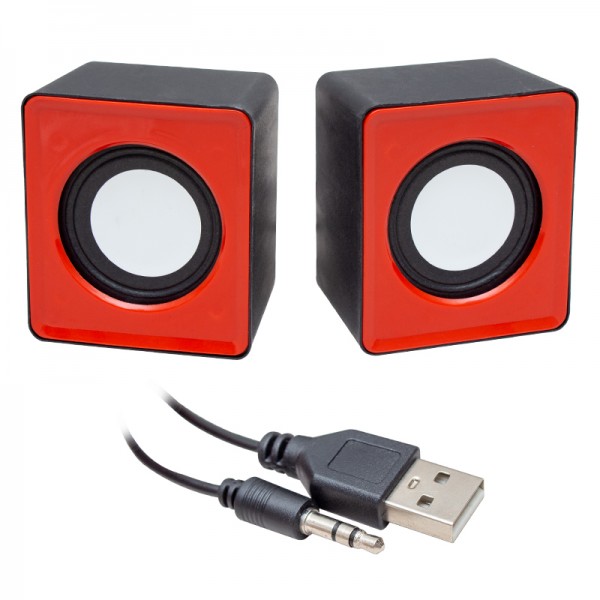 MAGICVOICE T-001 3 WATT 1+1 MİNİ USB HOPARLÖR KARE MODEL