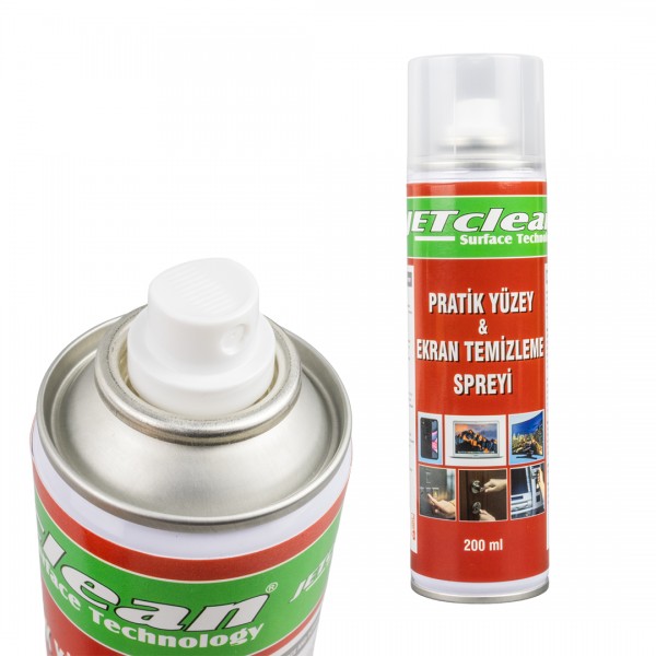 JETCLEAN 200ML PRATİK YÜZEY VE EKRAN TEMİZLEME SPREYİ JETCLEAN 200ML PRATİK YÜZEY VE EKRAN TEMİZLEME SPREYİ