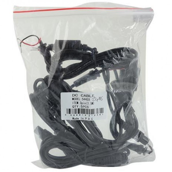 3 PİNLİ DİŞİ 1.5 METRE DC KABLO (544D3)