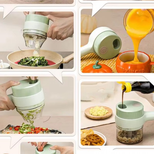 SUNUP SN-24925 4 IN 1 ŞARJLI SEBZE SARIMSAK MEYVE KESİCİ DOĞRAMA PÜRE YAPMA SETİ SUNUP SN-24925 4 IN 1 ŞARJLI SEBZE SARIMSAK MEYVE KESİCİ DOĞRAMA PÜRE YAPMA SETİ