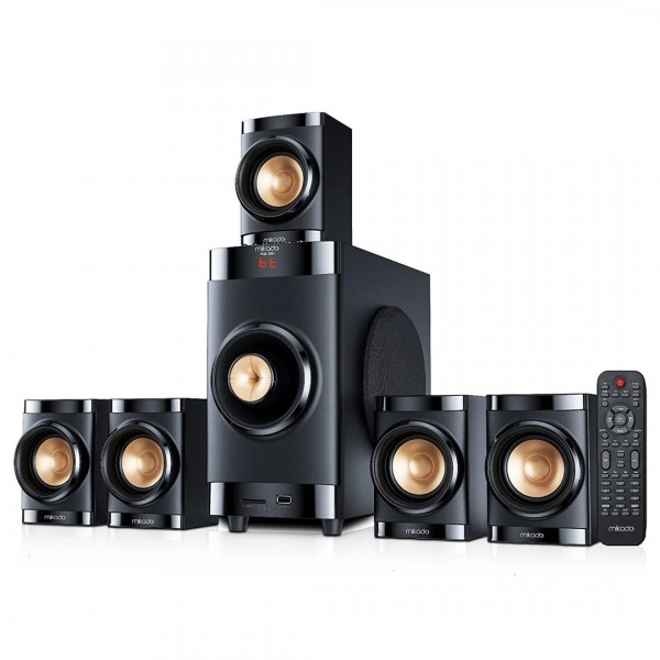 MIKADO MD-381BT 40W USB+SD+FM+BT DESTEKLİ 5+1 SES SİSTEMİ SPEAKER - HOPARLÖR MIKADO MD-381BT 40W USB+SD+FM+BT DESTEKLİ 5+1 SES SİSTEMİ SPEAKER - HOPARLÖR