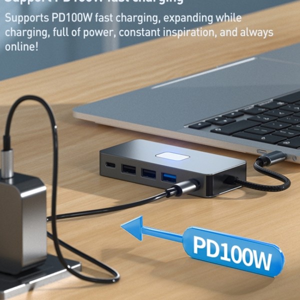 POWERMASTER PM-25078 7 IN 1 USB-C HUB POWERMASTER PM-25078 7 IN 1 USB-C HUB