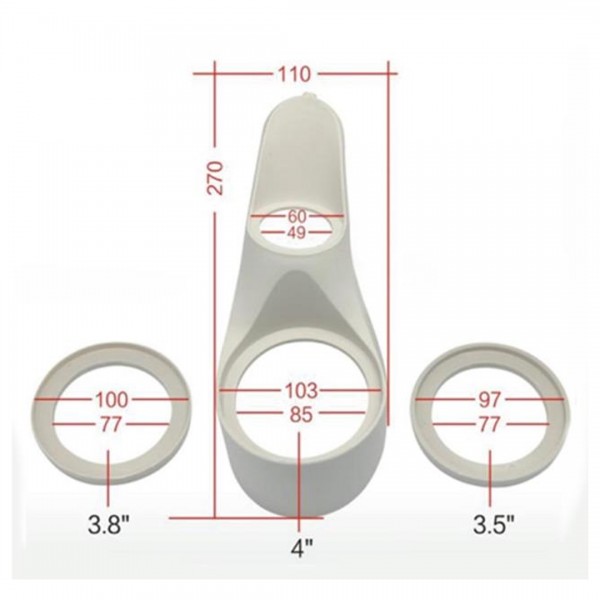 FOR-X XYP-POD2 3.5 - 3.8 - 4 TWEETER MONTAJ YUVASI 1 ÇİFT (PLASTİK) FOR-X XYP-POD2 3.5 - 3.8 - 4 TWEETER MONTAJ YUVASI 1 ÇİFT (PLASTİK)