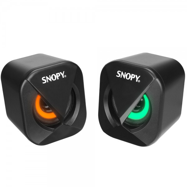 SNOPY SN-83U LED IŞIKLI 2W*2CH SİYAH USB 2.0 RGB IŞIKLI GAMİNG 1+1 MİNİ SPEAKER HOPARLÖR SNOPY SN-83U LED IŞIKLI 2W*2CH SİYAH USB 2.0 RGB IŞIKLI GAMİNG 1+1 MİNİ SPEAKER HOPARLÖR