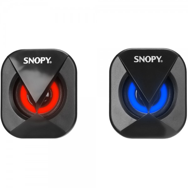 SNOPY SN-83U LED IŞIKLI 2W*2CH SİYAH USB 2.0 RGB IŞIKLI GAMİNG 1+1 MİNİ SPEAKER HOPARLÖR SNOPY SN-83U LED IŞIKLI 2W*2CH SİYAH USB 2.0 RGB IŞIKLI GAMİNG 1+1 MİNİ SPEAKER HOPARLÖR