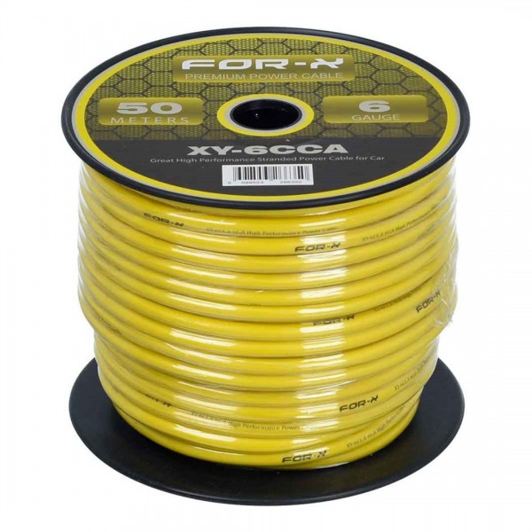 FOR-X XY-6CCA OTO ANFİ 6GA POWER KABLO 50 METRE FOR-X XY-6CCA OTO ANFİ 6GA POWER KABLO 50 METRE