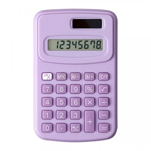 POWERMASTER PM-25422 MOR 8 HANELİ MİNİ HESAP MAKİNESİ POWERMASTER PM-25422 MOR 8 HANELİ MİNİ HESAP MAKİNESİ