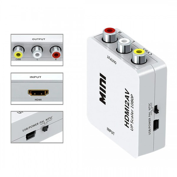 FULLY G-537O HDMI TO RCA MİNİ MODEL 1920X1080 PLASTİK KASA ÇEVİRİCİ KONVERTÖR FULLY G-537O HDMI TO RCA MİNİ MODEL 1920X1080 PLASTİK KASA ÇEVİRİCİ KONVERTÖR